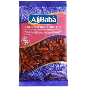 ALIBABA DRY CHILLI WHOLE RED EXTRA HOT 50G