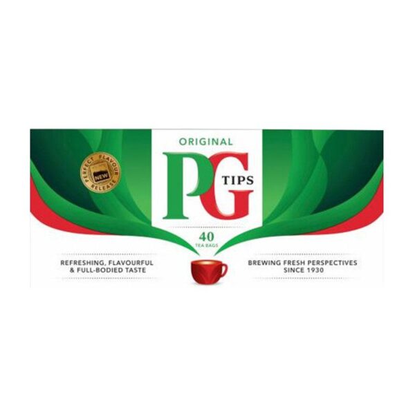 PG Tips Original 40 Black Tea Bags 116 G