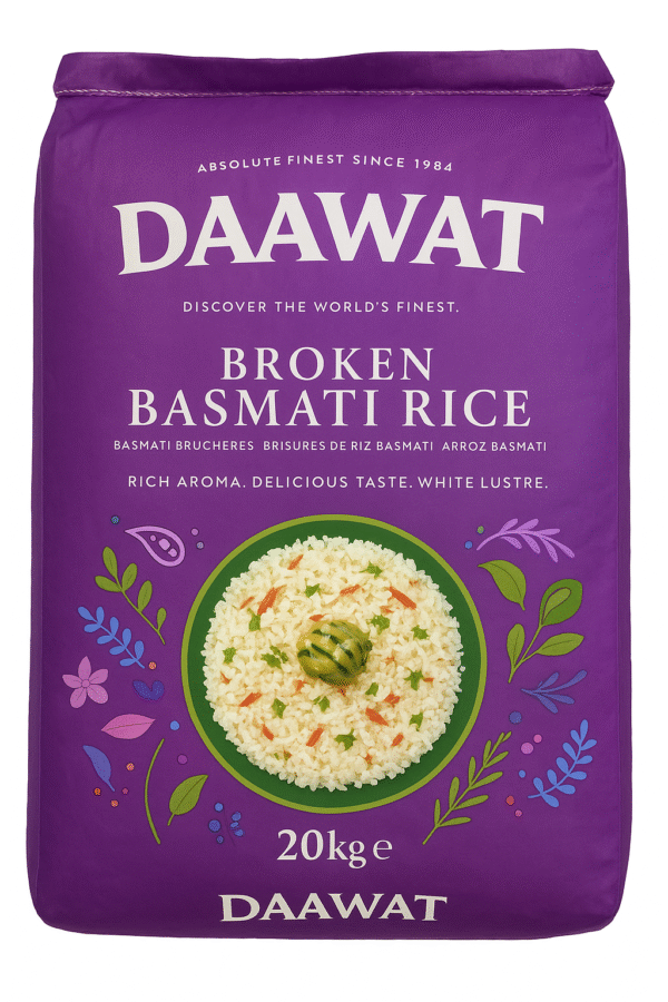 DAAWAT BROKEN(TUKDA) BASMATI RICE 20KG