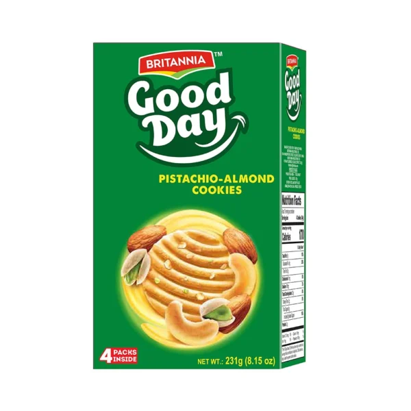 GOOD DAY PISTACHIO ALMOND COOKIES 231G (4 PACKS)