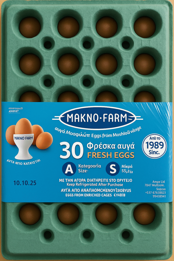 MAKNO FARM SMALL EGGS (30 Piece)
