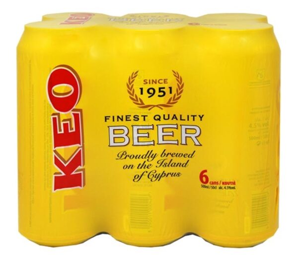 KEO BEER CAN 500ML (PACK OF 6)