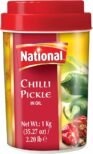 NATIONAL GREEN CHILLI PICKLE 1KG