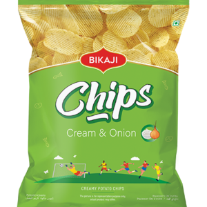 BIKAJI CHIPS (CREAM & ONION) 80G